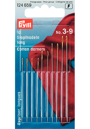124659 Prym Иглы штопальные длинные № 3-9 (10 шт.)