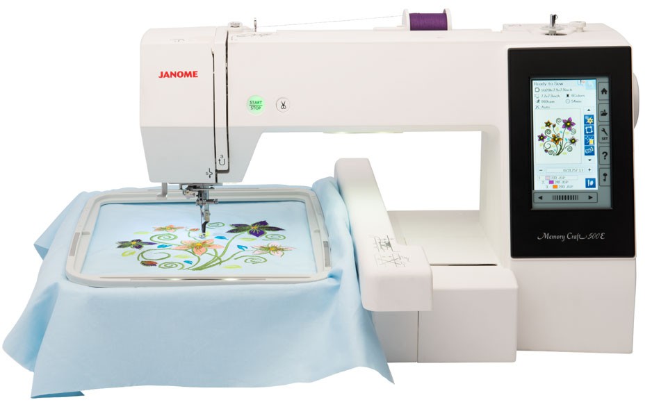 Janome Memory Craft 500E машина, которая сама вышивает