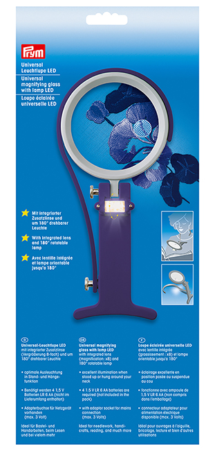 фото - 610380 Prym Лупа для вышивания со светодиодной подсветкой
