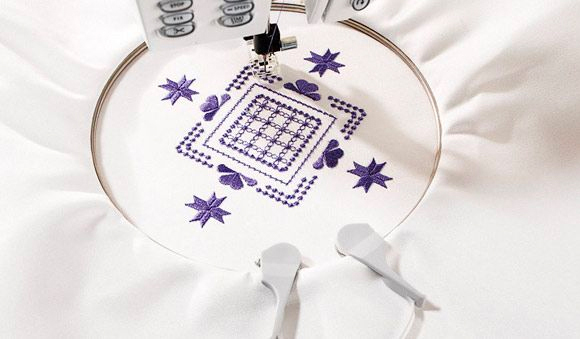 фото - 4125738-01 Пяльцы круглые с пружиной 100*100мм (Des I, SE, Topaz, Ruby, Diam)