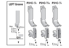 P 31С Лапка для ПШМ 1/4" 6.4 мм (12435R)